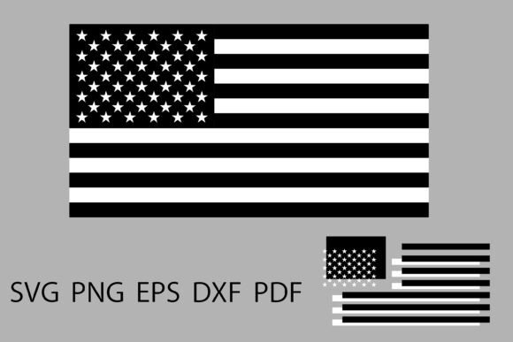 A Bold Statement: The Black and White American Flag in Modern Design