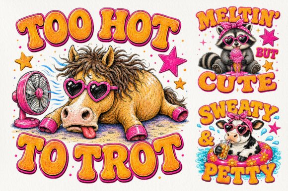 Adorable Summer Animal Art: Creative Clip Art Guide