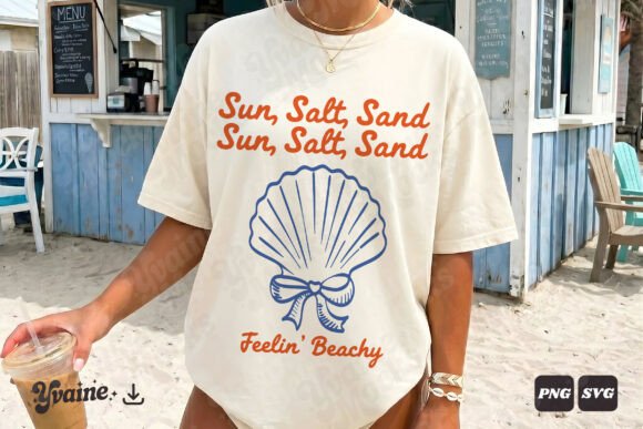 Capturing Coastal Nostalgia: The Summer Preppy SVG PNG Feelin Beachy Collection
