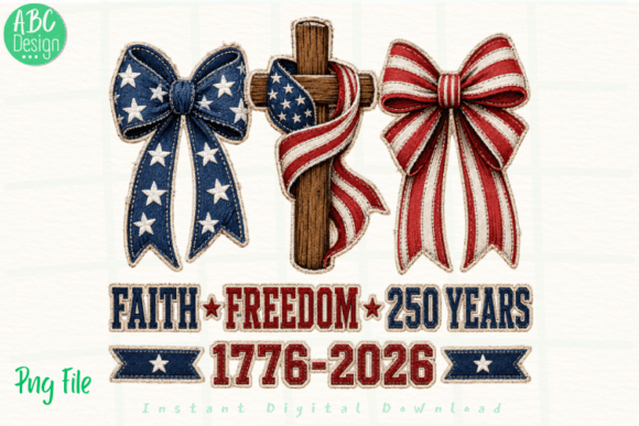 Faith Freedom 250 Years: A Patriotic Design Asset for 2026