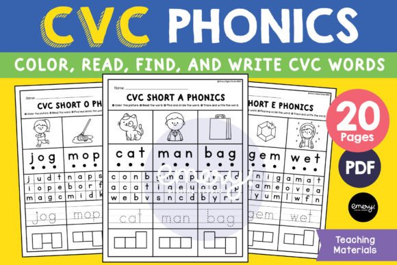 Mastering Early Literacy with CVC Phonics Worksheets
